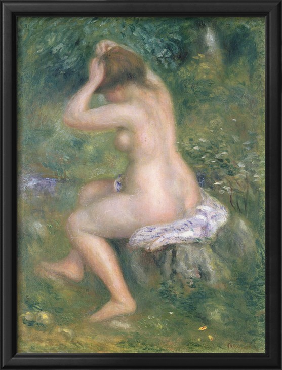 A Bather c1885 - Pierre-Auguste Renoir painting on canvas